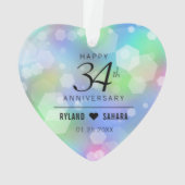 Élégante 34e anniversaire du Mariage Opal (dos)