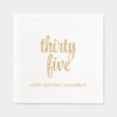 Élégante 35e anniversaire de la moderne serviettes (Recto)