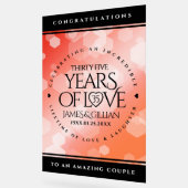 Elégante 35ème anniversaire de Mariage de corail (Angle)