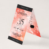 Elégante 35ème anniversaire de Mariage de corail (Back)