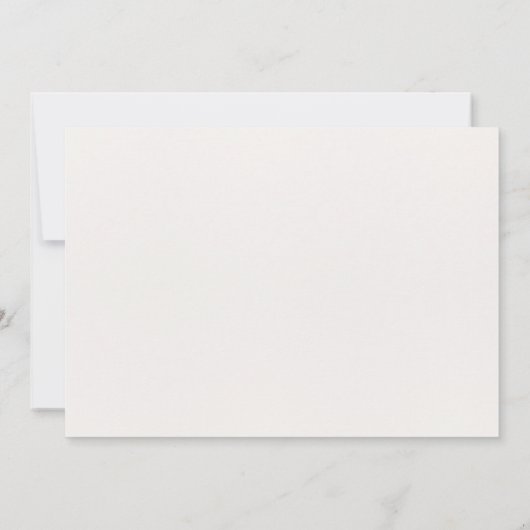 Elegante 3D blauwe bloemen op zachte achtergrond, Bedankkaart (Achterkant)