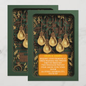 Elegante 3D-uitgesneden uitnodiging met rustige bo (Voorkant / Achterkant)