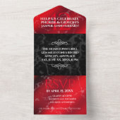 Elegante 42e Jubileum Huwelijksterugblik All In One Uitnodiging (Binnen)