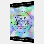 Élégante 43ème anniversaire du Mariage Opal (Angle)