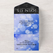 Elegante 45e saffieren huwelijksverjaardag all in one uitnodiging (Buitenkant)