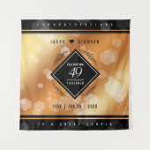 Elegante 49e koperen huwelijksjubileum wandkleed (Voorkant)