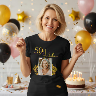 Elegante 50 en Fabulous Twigs 50e verjaardag foto Tri-Blend Shirt