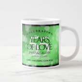 Elegante 55e Smaragden Huwelijksjubileum Extra Grote Beker (Rechts)