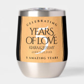 Élégante 5ème anniversaire de Mariage de bois (Avant)