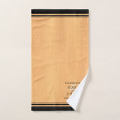 Élégante 5ème anniversaire de Mariage de bois (Serviette à main)