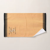 Élégante 5ème anniversaire de Mariage de bois (Serviette à main)