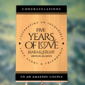 Élégante 5ème anniversaire de Mariage de bois (Neutre)