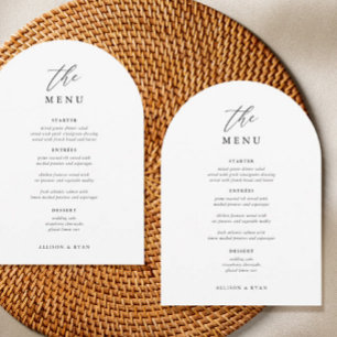 Elegante 5x7" huwelijksmenu kaart plat menu