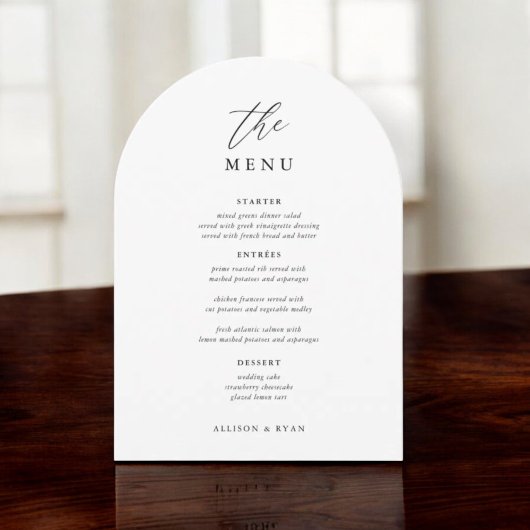 Elegante 5x7" Trouwtafel Menu Kaarten Plat Menu