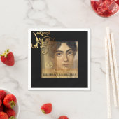 Elegante 65e verjaardag fotopapier servetten (Insitu)