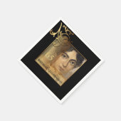 Elegante 65e verjaardag fotopapier servetten (Hoek)