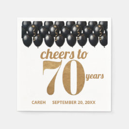 elegante 70e verjaardag servet