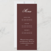 Elegante 70ste Programma Goud Bourgondi Menu+Dank (Achterkant)