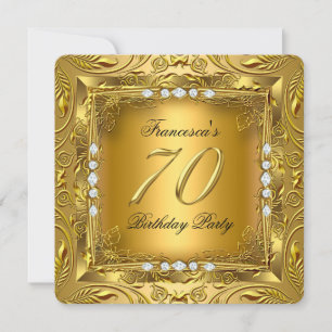 Elegante 70ste verpartij Elite Goud Diamanten Kaart