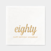 Élégante 80e anniversaire de la moderne de l'huile (Recto)