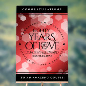 Elégante 80ème anniversaire du Mariage de Ruby (Neutre)