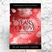 Elégante 80ème anniversaire du Mariage de Ruby