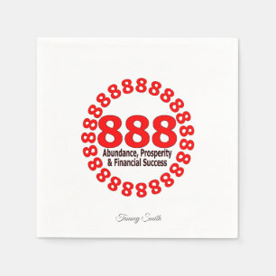 Elegante 888 Angel Nummer Papieren servetten