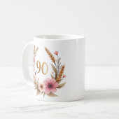 Elégante 90ème Anniversaire Mug pour grand-mère -  (Devant gauche)