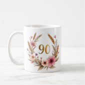 Elégante 90ème Anniversaire Mug pour grand-mère -  (Gauche)