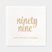 Élégante 99e anniversaire de la modernité de l'hui (Recto)