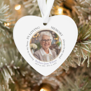 Elegante Aandenken Herinnering Rouwgift Ornament