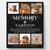 Elegante Aandenken Huisdier Herinnerings Fotocolla Fotoplaat (Voorkant)