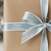 Elegante aangepaste achternaam Script Holiday Ribb Lint