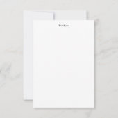 Elegante aangepaste bedankkaart (Achterkant)