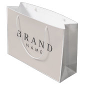 Elegante aangepaste boodschappentas, gepersonalise groot cadeauzakje (Achterkant Gekanteld)