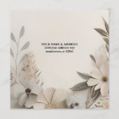 Elegante Aangepaste Bruiloft Uitnodigingen (Achterkant)