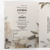 Elegante Aangepaste Bruiloft Uitnodigingen (Binnenzijde eerst)