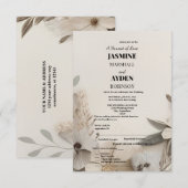 Elegante Aangepaste Bruiloft Uitnodigingen (Voorkant / Achterkant)