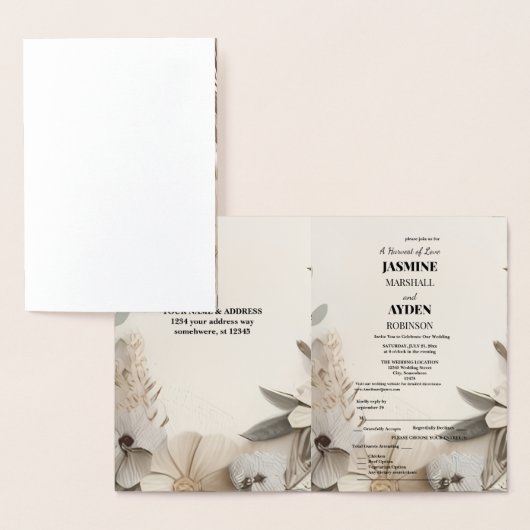 Elegante Aangepaste Bruiloft Uitnodigingen (Display)