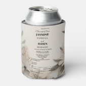 Elegante Aangepaste Bruiloft Uitnodigingen Blikjeskoeler (Blikje Voorkant)