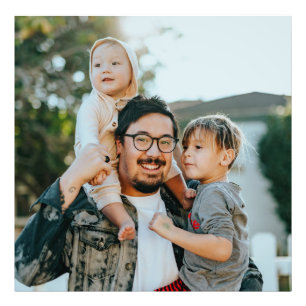 Elegante aangepaste familie foto modern foto afdruk