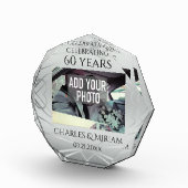 Elegante aangepaste foto 60ste bruiloft Jubileum c (Rechts)