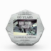 Elegante aangepaste foto 60ste bruiloft Jubileum c (Voorkant)