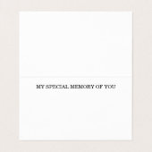 Elegante aangepaste foto begrafenisherdenking visitekaartjes (Binnenkant ongevouwen)