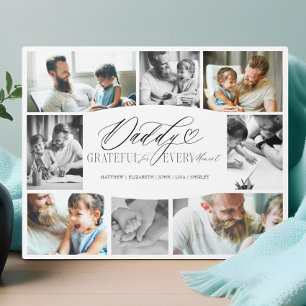 Elegante aangepaste foto-collage voor papa, aanden fotoplaat