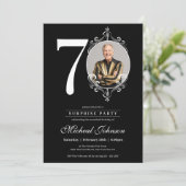 Elegante aangepaste foto Verrassing 70e verjaardag Kaart (Staand voorkant)