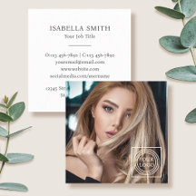 Elegante Aangepaste Fotologo Minimalistische Trend