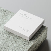 Elegante aangepaste handgeschreven bruiloft servet