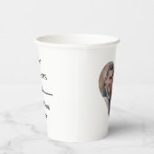 Elegante aangepaste hart foto bruiloft  papieren bekers (Rechts)