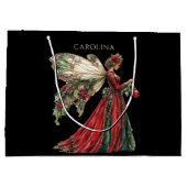 Elegante aangepaste kerst groot cadeauzakje (Achterkant)